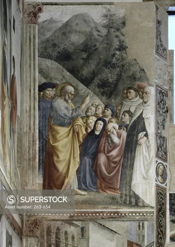 SERMON OF SAINT PETER Masolino da Panicale 1383 d1440 Italian 