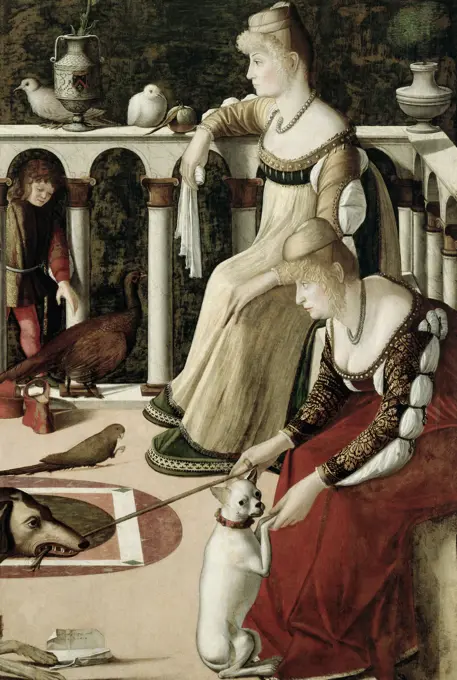 The Two Venetian Ladies - The Courtesans  Vittore Carpaccio (c. 1460-1526/Italian)  Correr Civic Museum, Venice  