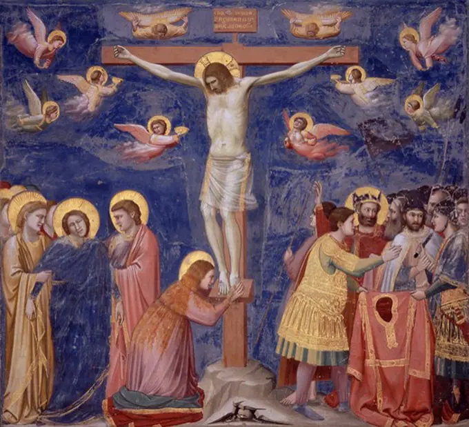 The Crucifixion 1266-1337 Giotto (ca.1266-1337 Italian) Capella Scrovegni, Padua, Italy