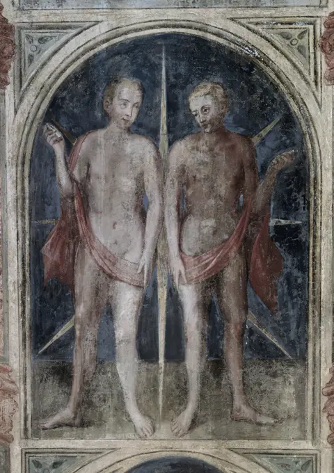 Gemini - Astrology Artist Unknown Fresco Palazzo della Ragione, Padua 