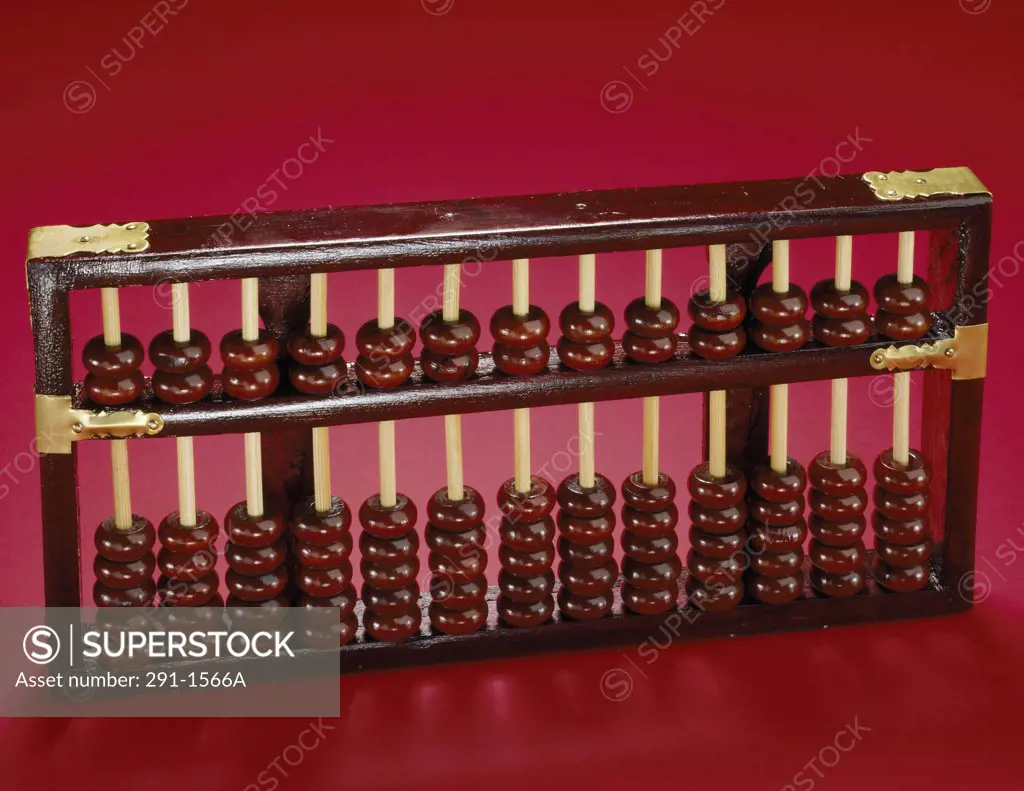 Close-up of an abacus