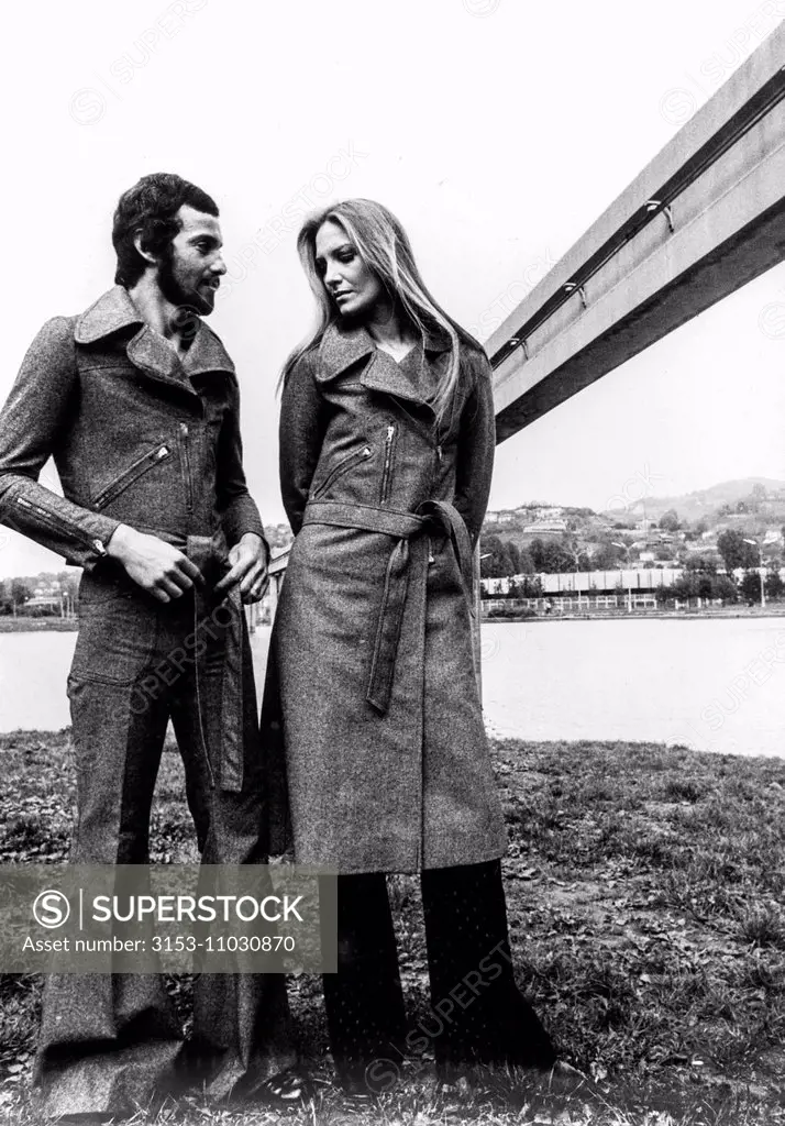 1970's style, models during a photo shoot