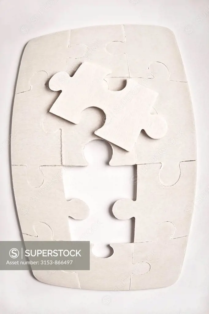 jigsaw puzzle with one piece missing