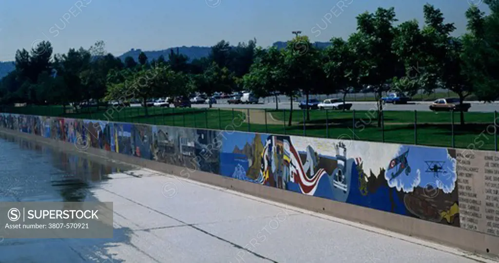 USA, California, Great Wall of Los Angeles Mural, #32 - Long View of Project, by Judith Francisca Baca, b. 1946 American