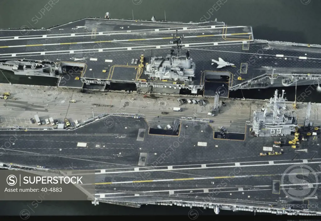 Aircraft Carriers Norfolk Virginia USA