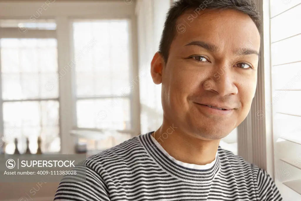 Smiling Malaysian man