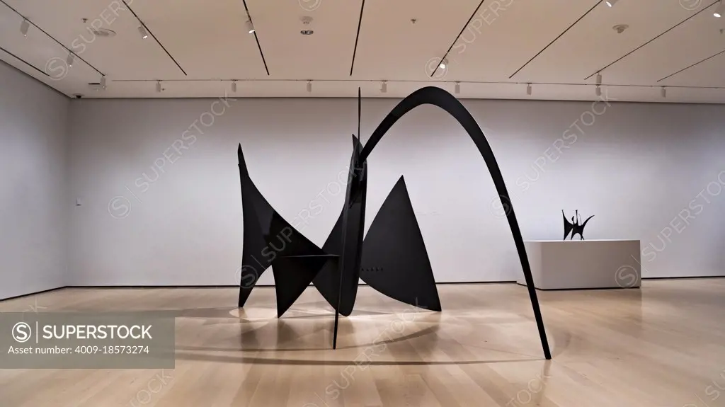 "Black Widow" by Alexander Calder (1898-1976), 1959, Painted Sheet Metal, Museum of Modern Art, New York, New York