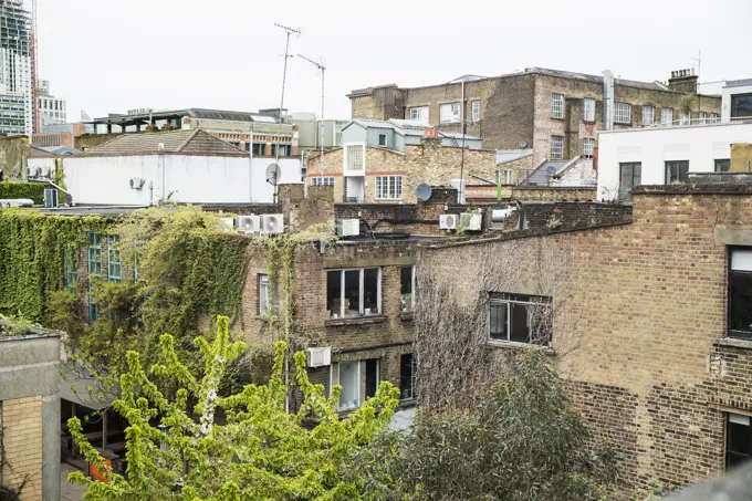 Detail of rooftops in London