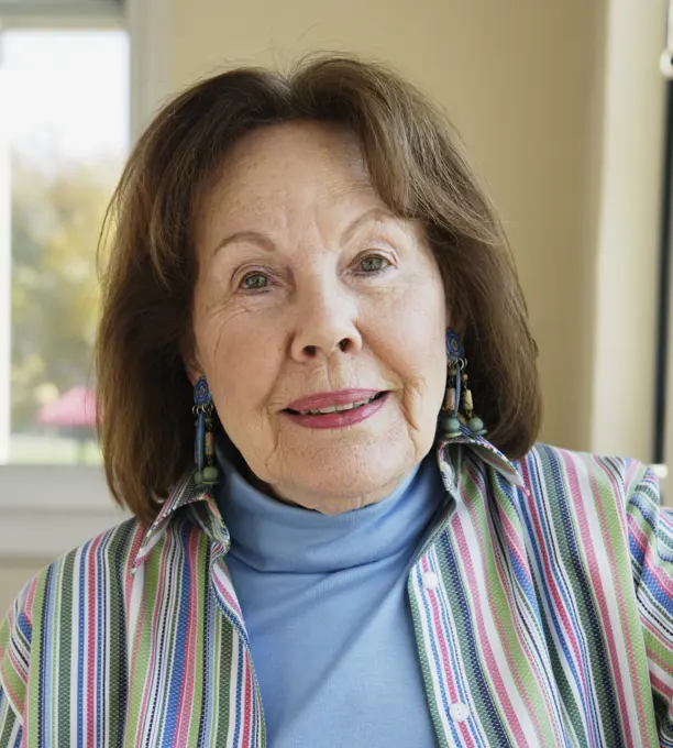 Elderly woman smiling for the camera