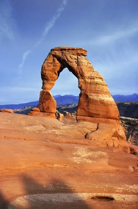 Eroded rock formations, Arches National Park, Utah, USA