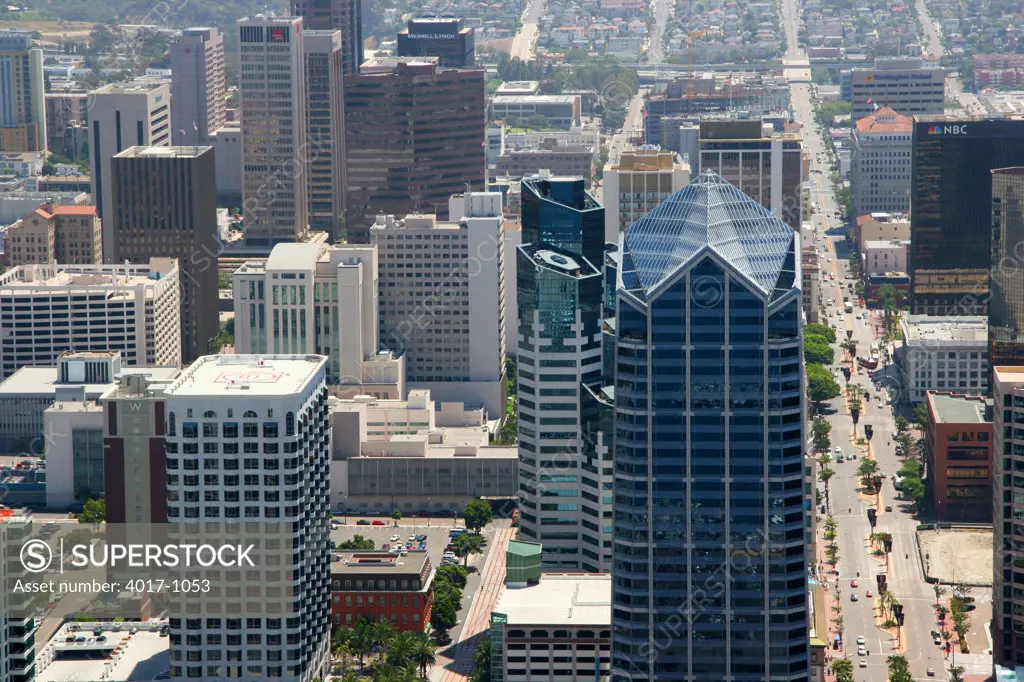 Aerial Downtown San Diego