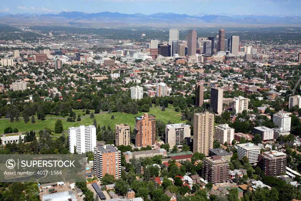 Cheesman Park and Downtown Denver Skyline