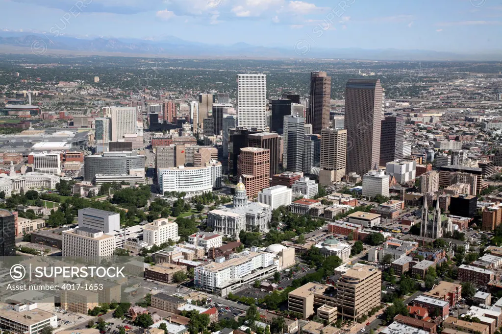 Capitol Building with Denver's Downtown Skyline