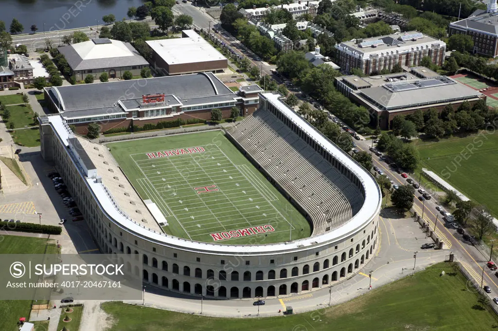 Aerial of Harvard Stadium, Boston