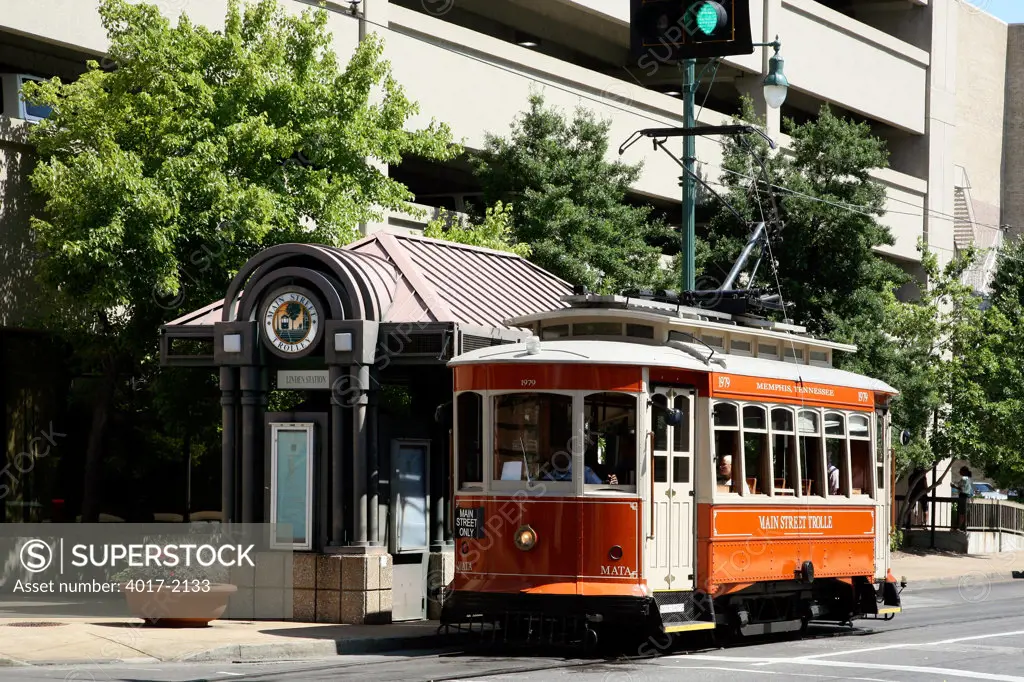 MATA Trolley at Linden Station on Main Street Line