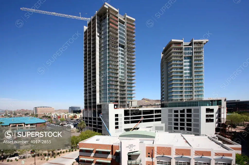 Skyscrapers in a city, Tempe, Phoenix, Arizona, USA