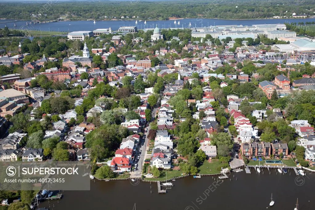 Aerial of Annapolis, Maryland