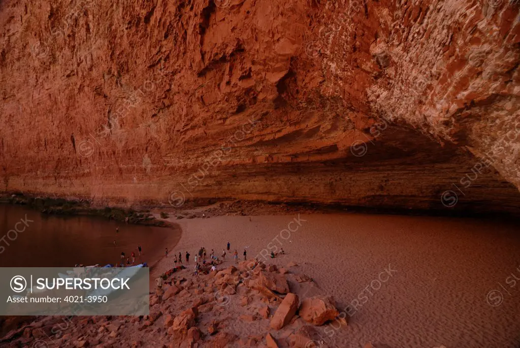 Cave along a river, Redwall Cavern, Colorado River, Grand Canyon, Arizona, USA