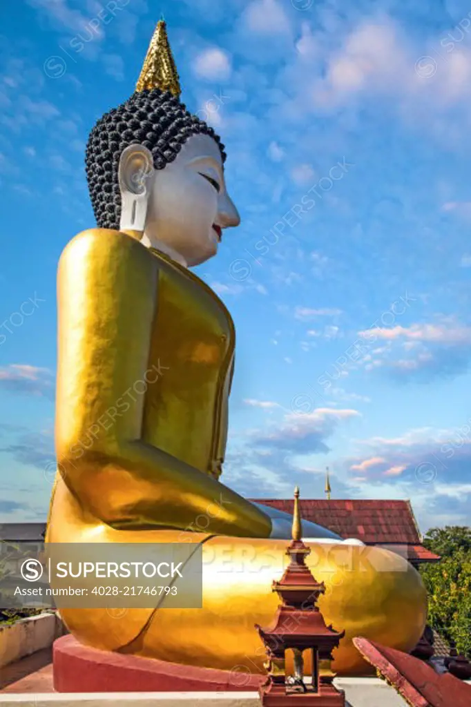 Chiang Mai, Thailand, enormous Buddha statue at Wat Rajamontean