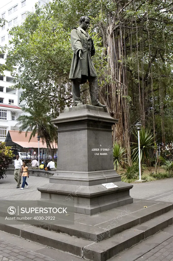 Statue of Adrien D'Epinay, Port Louis, Mauritius