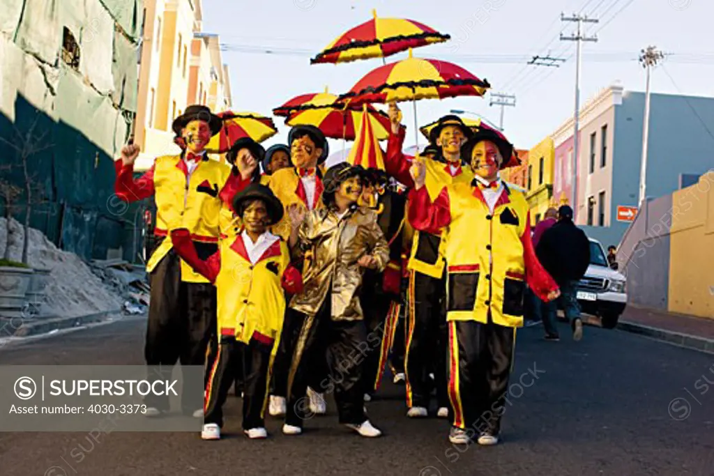 Traditional Cape Town 'Klopse' music carnival