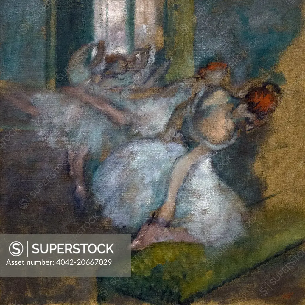 Ballet Dancers, by Edgar Degas, circa 1890-1900, National Gallery, London, England, UK, GB, Europe