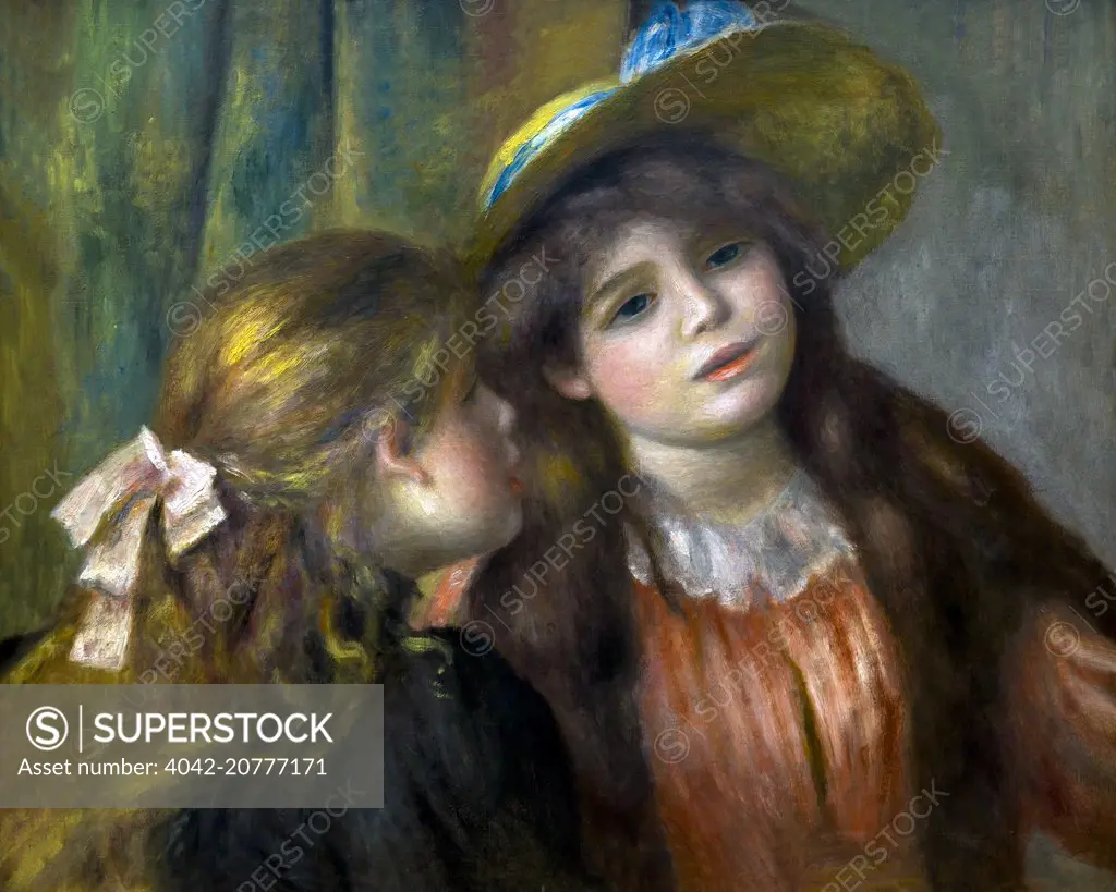 Portrait of Two Girls, by Pierre-Auguste Renoir, 1890-92, Musee de L'Orangerie, Paris, France, Europe