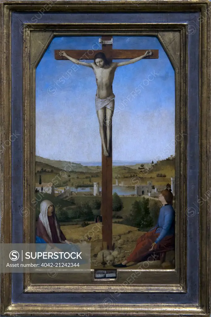 Christ Crucified, by Antonello da Messina, 1475, National Gallery 