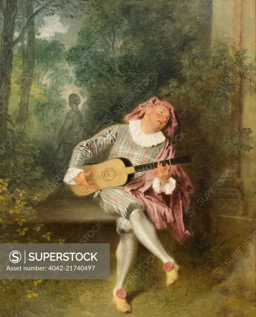 Mezzetin, Antoine Watteau, circa 1718-1720, Metropolitan Museum of Art, Manhattan, New York City, USA, North America