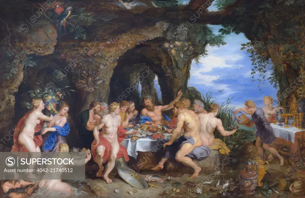 The Feast of Achelous, Peter Paul Rubens and Jan Brueghel the Elder,, circa 1615, Metropolitan Museum of Art, Manhattan, New York City, USA, North America