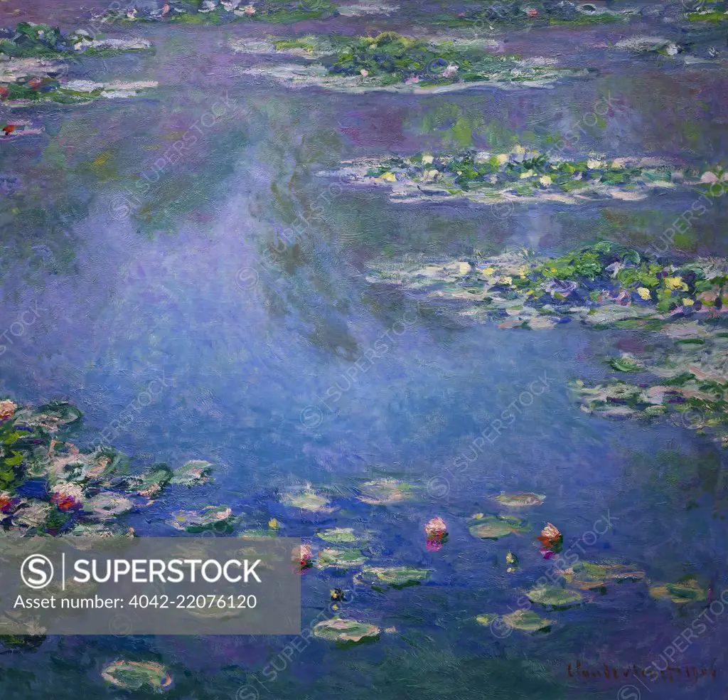 Water Lilies, Claude Monet, 1906,Art Institute of Chicago, Chicago, Illinois, USA, North America,