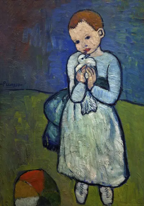 Child with Dove, by Pablo Picasso, 1901