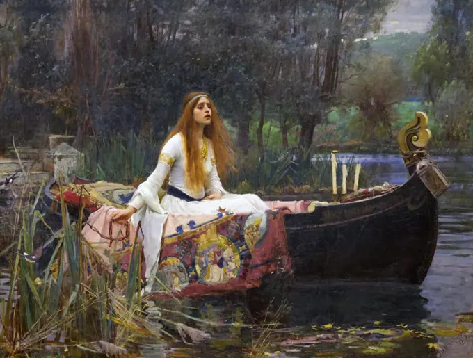 Lady of Shalott, by John William Waterhouse, 1888, Tate Britain, London, England, UK