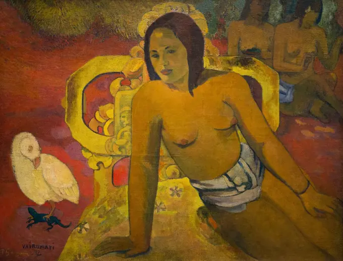 Vairumati, by Paul Gauguin, 1897, Musee D'Orsay, Paris, France, Europe