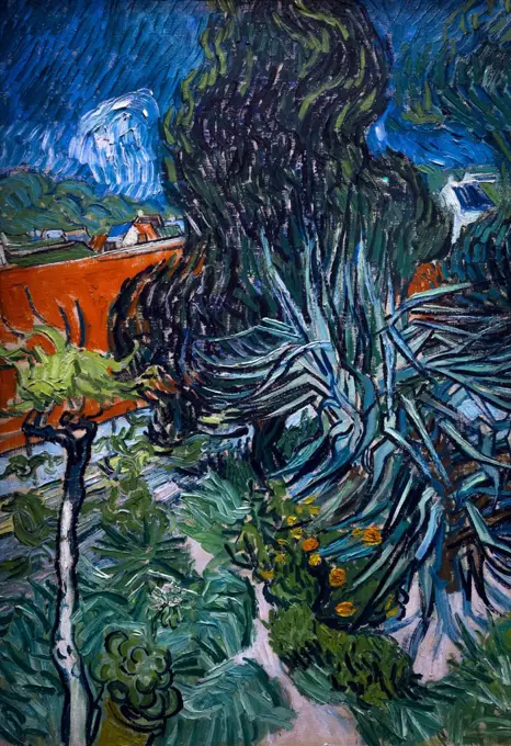 Dr. Paul Gachet's Garden at Auvers-Sur-Oise, Dans le jardin du Docteur Paul Gachet, by Vincent van Gogh, 1890, Musee D'Orsay, Paris, France, Europe