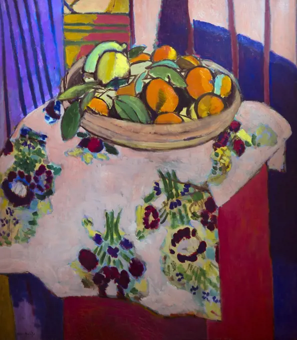 Still life with Oranges, by Henri Matisse, 1912, Musee Picasso, Paris, France, Europe