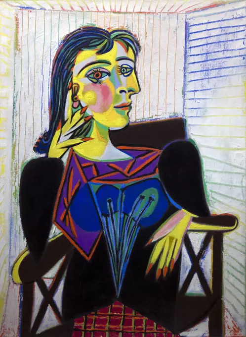 Portrait of Dora Maar, by Pablo Picasso, 1937, Musee Picasso, Paris, France, Europe