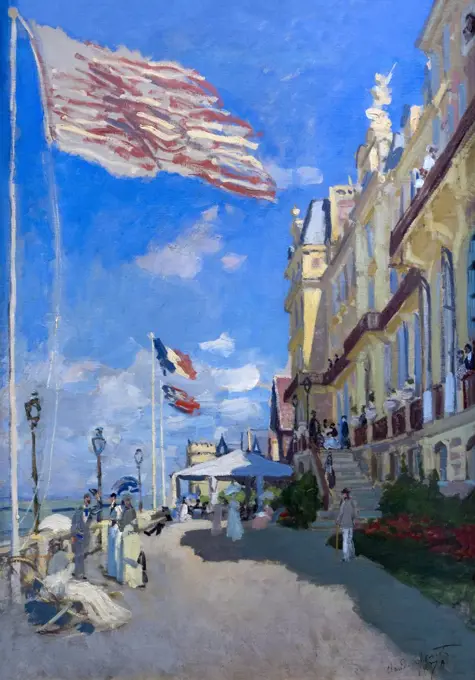 L'Hotel des Roches Noires, Trouville, by Claude Monet, 1870, Musee D'Orsay Art Gallery, Paris, France, Europe