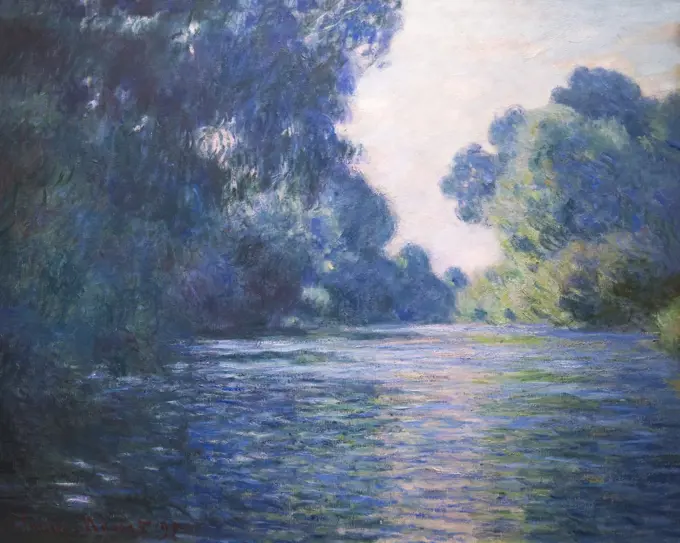 Arm of the Seine near Giverny, Bras de Seine pres de Giverny, by Claude Monet, 1897, Musee D'Orsay Art Gallery, Paris, France, Europe