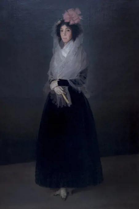 The Countess of Carpio, Marquesa de la Solana, by Francisco de Lucientes Goya, 1792, Musee du Louvre, Paris, France, Europe