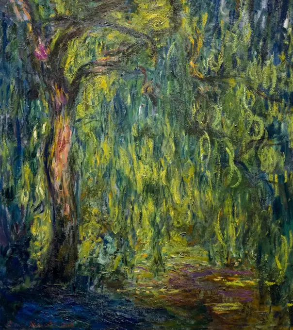 Weeping Willow, by Claude Monet, 1918, National Gallery, London, England, UK, GB, Europe