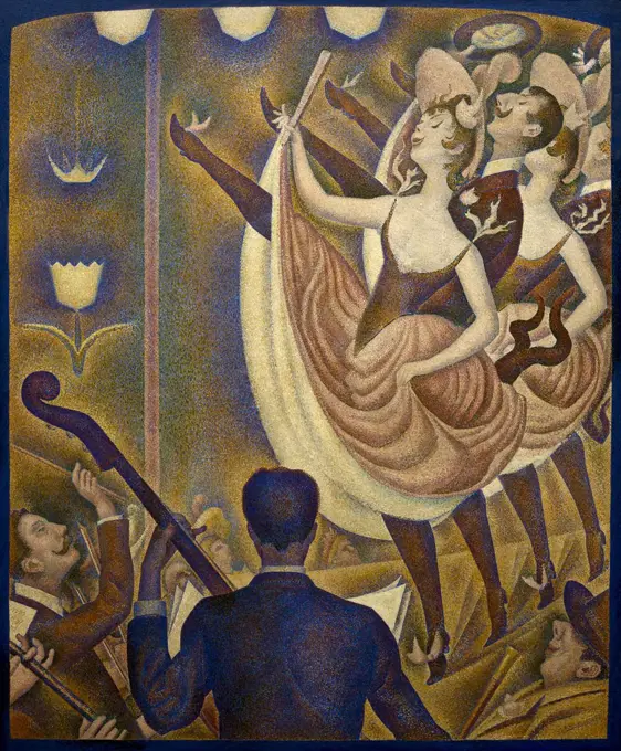 Le Chahut, by Georges Seurat, 1889-1890, Kroller-Muller Museum, Hoge Veluwe National Park, Otterlo, Netherlands, Europe