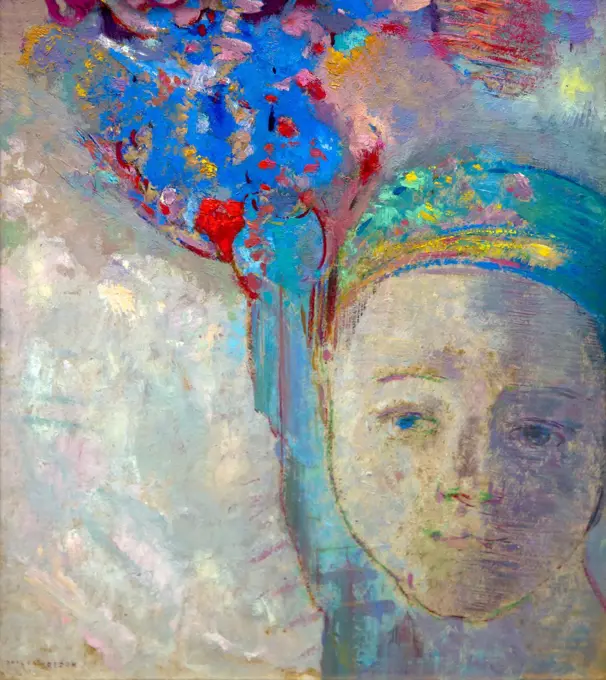 The Palm, by Odilon Redon, 1899, Kroller-Muller Museum, Hoge Veluwe National Park, Otterlo, Netherlands, Europe