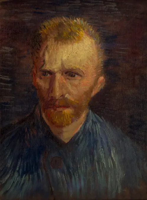 Self-Portrait, by Vincent van Gogh, Summer 1887, Oil on canvas, Netherlands, Europe