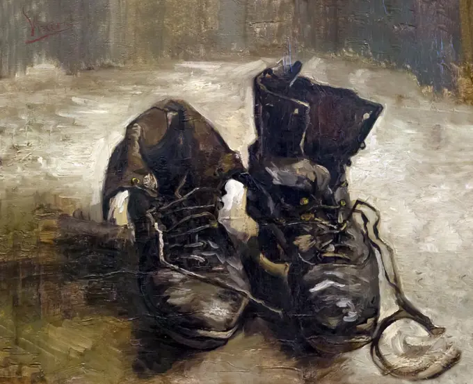 A Pair of Shoes, by Vincent van Gogh, 1886, Netherlands, Europe