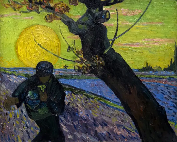 The Sower, by Vincent van Gogh, 1888, Netherlands, Europe