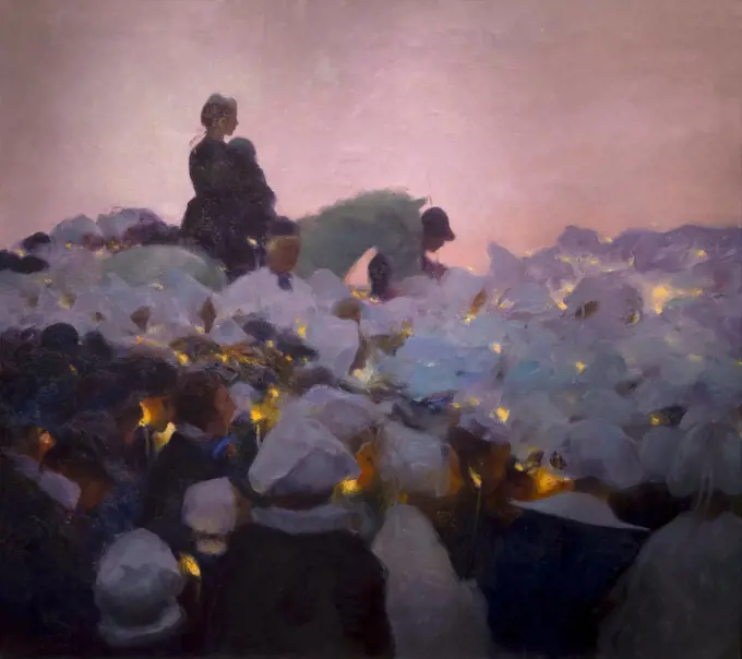 Pardon in Brittany, Gaston La Touche, 1896, Art Institute of Chicago, Chicago, Illinois, USA, North America,