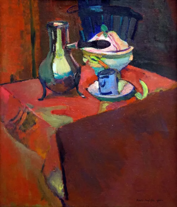 Russia, Saint Petersburg, State Hermitage Museum, Crockery on table, by Henri Matisse, 1900