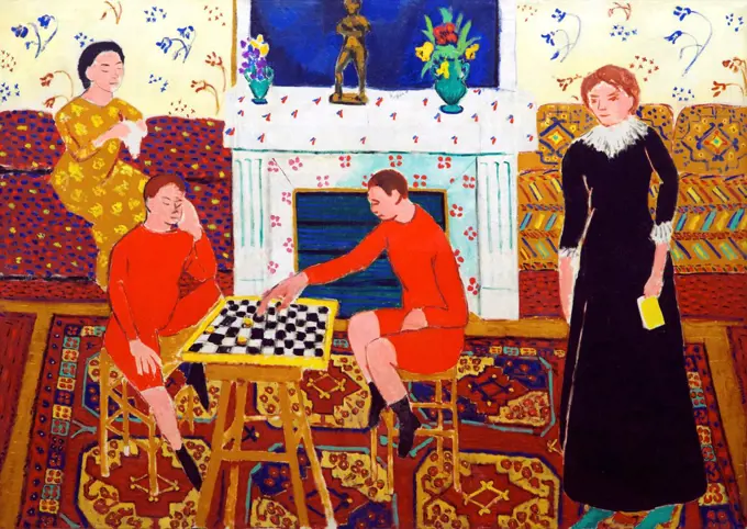 Russia, Saint Petersburg, State Hermitage Museum, Painter's family, by Henri Matisse, 1911