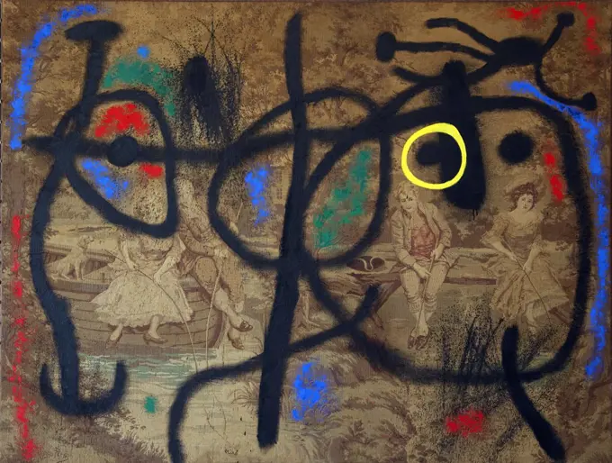 La Partie de Peche des Amoreux by Joan Miro, 1965